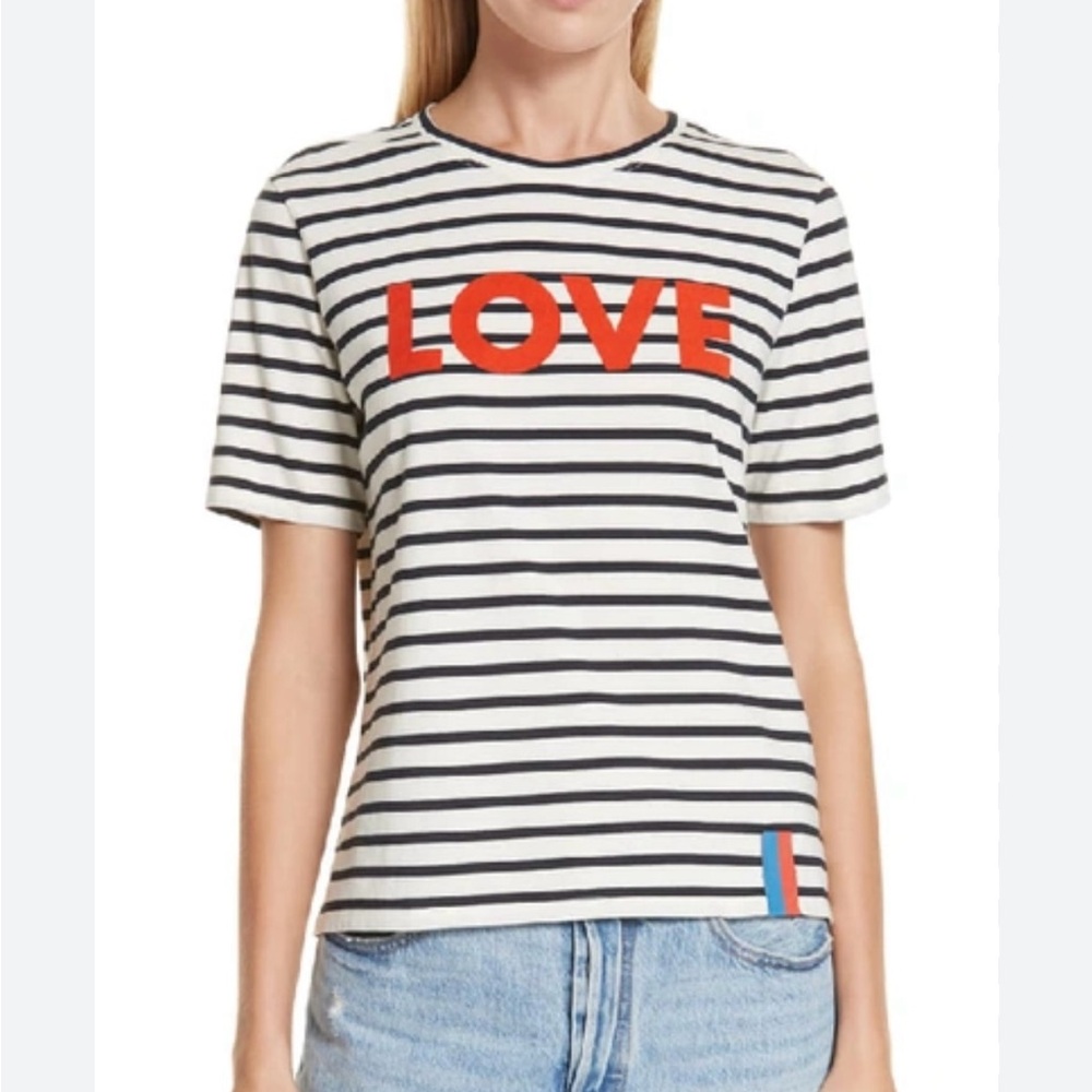 Kule Love Stripe Crewneck Tee